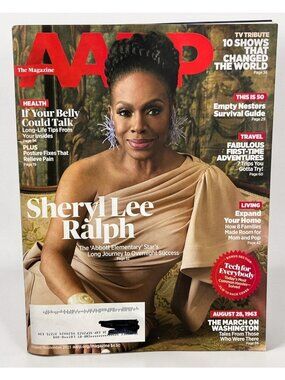 AARP Magazine August September 2023 Sheryl Lee Ralph Tech Section Empty Nest